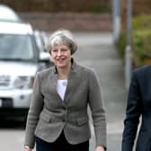 Andrew Bowie, right, with former Prime Minister Theresa May.