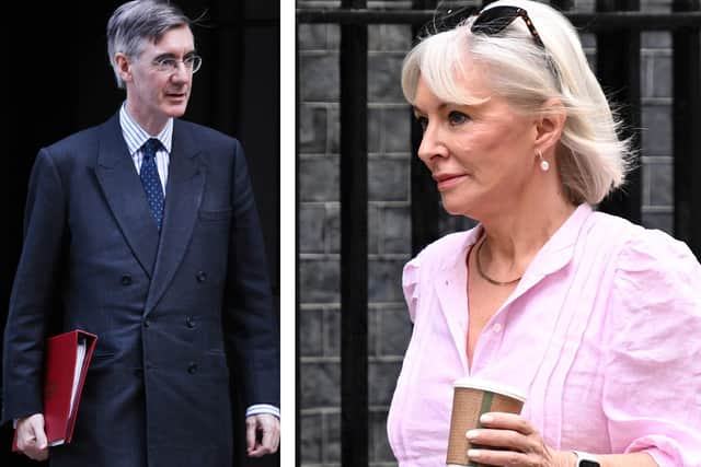 Jacob Rees-Mogg and Nadine Dorries are expected to attend (Pics: Leon Neal & Dan Kitwood/Getty Images)