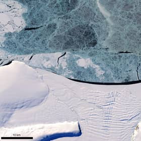 Some ice shelves in the eastern Antarctic have grown in the last 20 years despite global warming, a study suggests. Photo issued by Scott Polar Research Institute