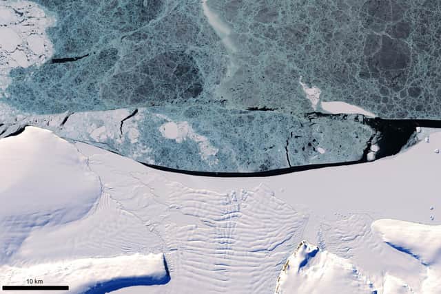 Some ice shelves in the eastern Antarctic have grown in the last 20 years despite global warming, a study suggests. Photo issued by Scott Polar Research Institute
