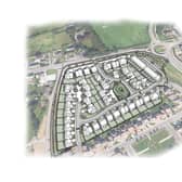 Cala plan to build 50 new homes on ground to the north of Burnland Park.