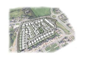 Cala plan to build 50 new homes on ground to the north of Burnland Park.