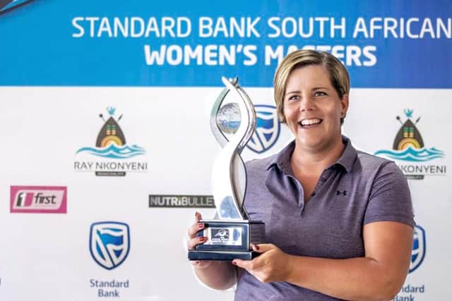 Jane Turner. who is attached to Dalmahoy, won the South African Women's Masters on last season's Ladies Sunshine Tour. Picture: Shannon Naidoo/GS Communications.