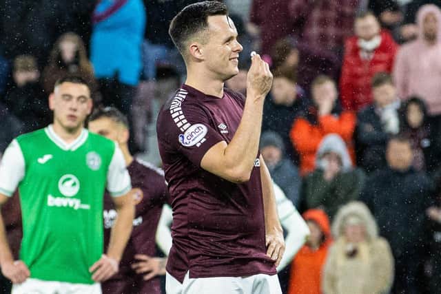 An airpod was one of the items chucked at the Hearts captain.