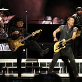 Bruce Springsteen and the E Street Band perform with the concert "The River Tour" at the Camp Nou stadium in Barcelona in 2016.Photo: AP Photo/Manu Fernandez.