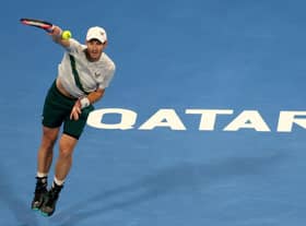 Andy Murray is in the final of the Qatar Open. (Photo by Mohamed Farag/Getty Images)