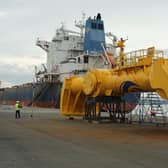 Mocean Energy’s Blue X wave machine, which stretches to 20 metres and weighs 38 tonnes, has been fabricated in Scotland.