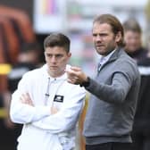 Hearts manager Robbie Neilson (right) with new Australian cap Cammy Devlin. Photo by Mark Scates / SNS Group