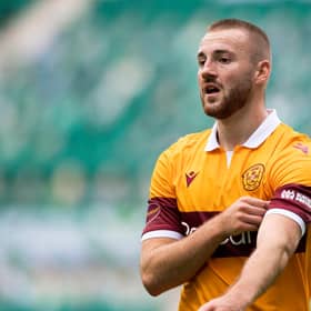 Motherwell midfielder Allan Campbell in action at Easter Road during the goalless draw with Hibs on August 15.  (Craig Foy / SNS Group)