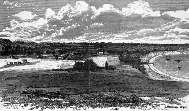 Geelong in 1840. Today, around one tenth of the population claims to have Scottish ancestry. PIC: CC.