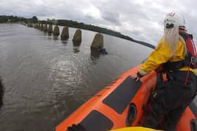 The man was rescued by lifeboat crews. Picture: Kinghorn RNLI