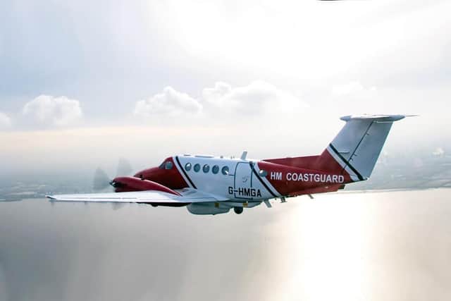 A HM Coastguard fixed-wing aircraft from Doncaster also assisted (Photo: K9 Search & Rescue NI).