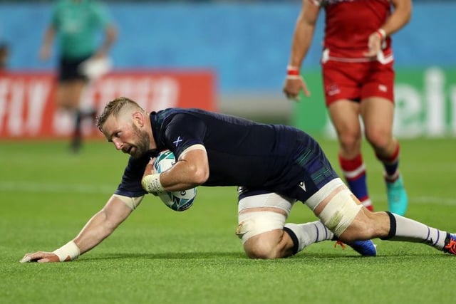 A total of 76 appearances between 2007–2019 makes back-row John Barclay Scotland's joint 13th most capped player.