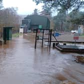 Ballater Water Treatment Works during the flooding