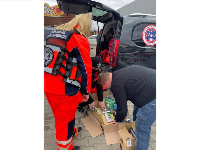Members of Bridge to Unity, from Emsworth, delivering supplies to the border between Poland and Ukraine to help Ukrainian refugees
March 5/6, 2022