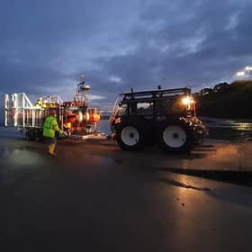 Kinghorn RNLI Lifeboat’s volunteer crew was called out on Monday afternoon to evacuate a sick crew member from a product tanker anchored off Kirkcaldy.