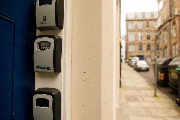 Airbnb key safes have become a familiar sight in Edinburgh