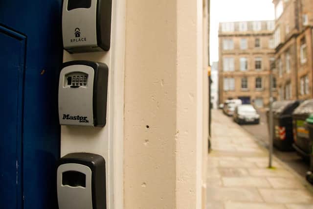 Airbnb key safes have become a familiar sight in Edinburgh