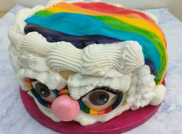 The traditional image of Father Christmas gets treated to a sweet colourful makeover