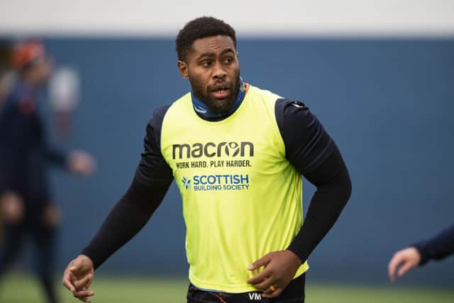 Bill Mata pictured during an Edinburgh training session at DAM Health Stadium this week. (Photo by Mark Scates / SNS Group)