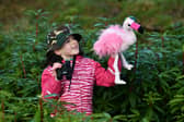 Robyn Devlin, seven, gets involved in the Big Garden Birdwatch project (Picture: John Devlin)