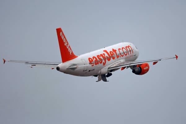 An easyjet plane takes off   (Photo by Denis Doyle/Getty Images)