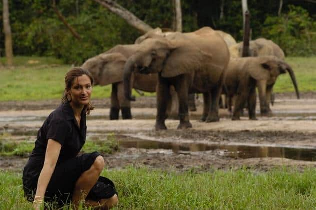 Conservationists and filmmaker Saba Douglas-Hamilton was born and raised in Africa and has spent her life working to safeguard elephant populations. Picture: Rowan Musgrave