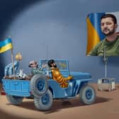 Blue and Yellow which will be auctioned online on 15 November, raising funds for Jeeps for Peace, an Edinburgh charity that delivers vehicles to Ukraine via convoy.
