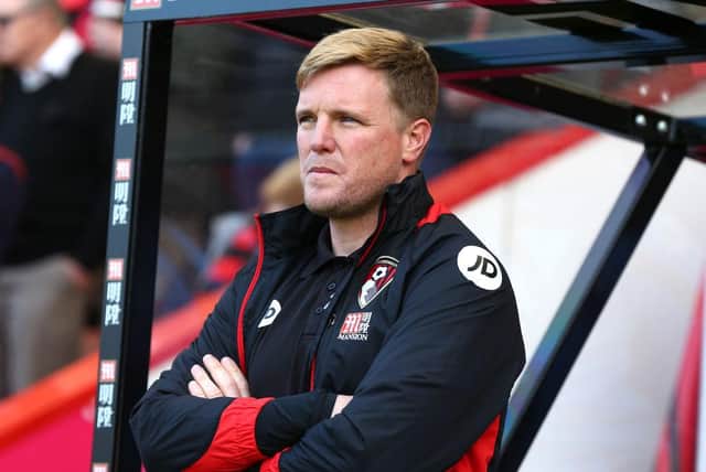 Eddie Howe had an 18-month spell at Burnley sandwiched between his two spells at Bournemouth. Picture: Getty