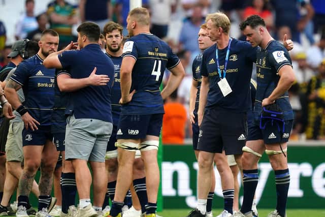 Leinster's players were disconsolate at full-time at the Stade Velodrome.
