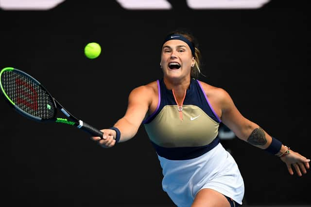 Big-hitting Aryna Sabalenka, the seventh seed from Belarus, faces Serena Williams for the first time in her bid to reach the Australian Open quarter-final. Picture: William West/Getty