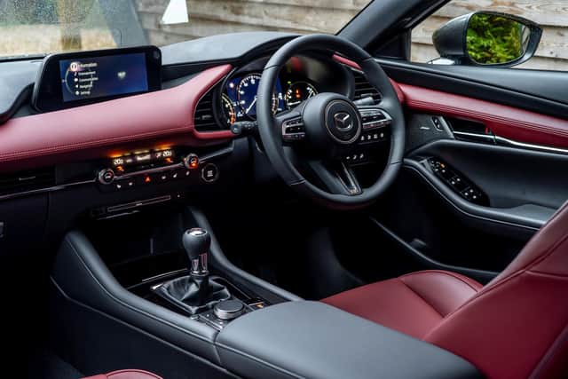 The materials and build quality inside the Mazda set it apart from rivals