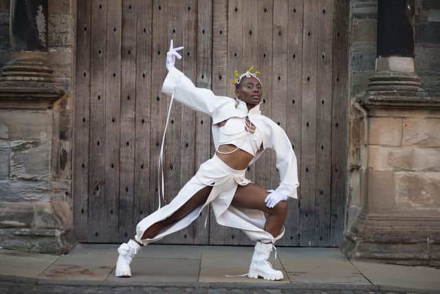 Dancer Divine Tasinda  is one of the four performers involved the OMOS touring film exhibition project. Picture: Washington Gwande