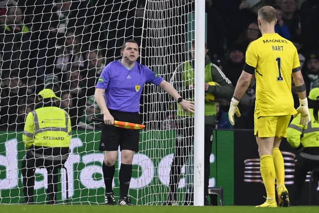 Douglas Ross was the target of a banner by Celtic fans. (Photo by Rob Casey / SNS Group)