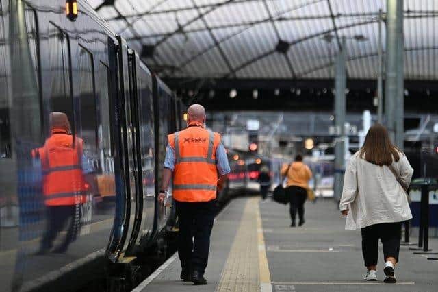 ScotRail will deploy extra staff to check tickets on trains and at stations. (Photo by John Devlin/The Scotsman)