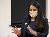 Anum Qaisar-Javed at Empire School of Dance in Airdrie during campaigning for the Airdrie and Shotts by-election.