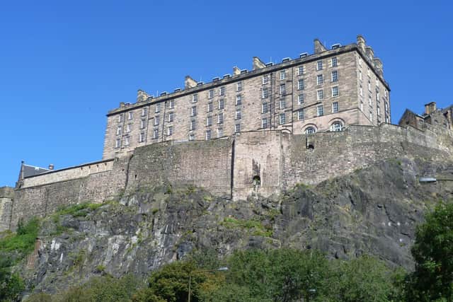 The problem sits to the south west of the castle complex under the New Barracks, which later served as the army's piping school. PIC:  CC/Kim Traynor.