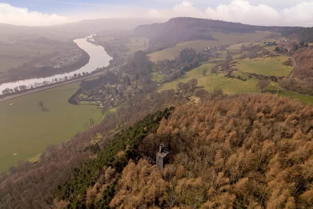The Gothic-style tower has stunning views over the River Tay and the Lomond Hills. PIC: Thorntons.