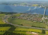 The Cala Homes site, which is located south of Builyeon Road, lies between the Queensferry Crossing and Forth Road Bridge approaches.