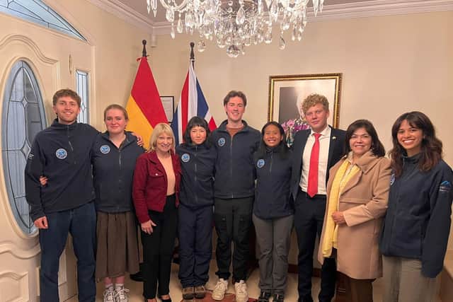 Members of the APEX 7 committee with the deputy ambassador and team.