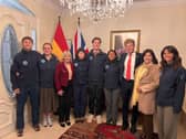 Members of the APEX 7 committee with the deputy ambassador and team.