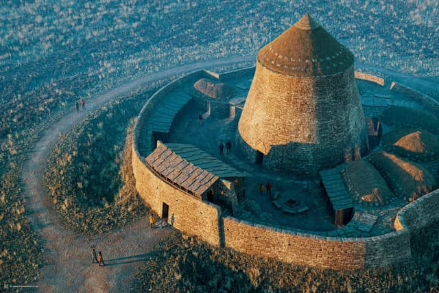 Brochs were built up to 13 metres tall with extra thick walls giving way to a tapered tower. It is thought they were at the "nexus" of the farming communities who called them home. PIC: Bob Marshall/Caithness Broch Project.