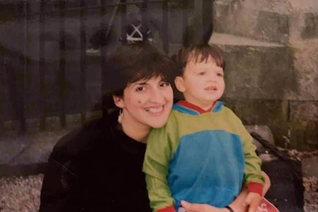 Nico Simeone and his mum, Carla
