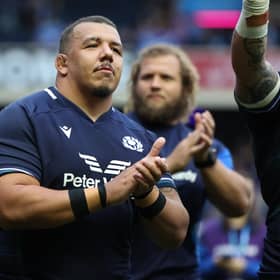 Javan Sebastian won his sixth cap off the bench in Scotland's 33-6 win over Georgia at Scottish Gas Murrayfield.  (Photo by Ross MacDonald / SNS Group)