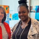 From left: departing CEO Colette Cohen with her successor Myrtle Dawes. Picture: contributed.