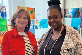 From left: departing CEO Colette Cohen with her successor Myrtle Dawes. Picture: contributed.