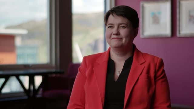 Ruth Davidson's Twitter gaffe revealed the address of a spy chief.
