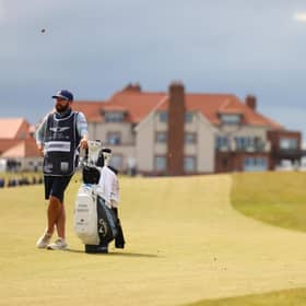 Richie Ramsay plays his second shot on the third hole during day one of the Genesis Scottish Open at The Renaissance Club. Picture: Andrew Redington/Getty Images.
