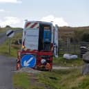 An Openreach engineer working on a broadband connection in one of the more remote areas of the country.