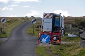 An Openreach engineer working on a broadband connection in one of the more remote areas of the country.